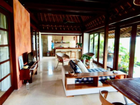 villa with rice field view